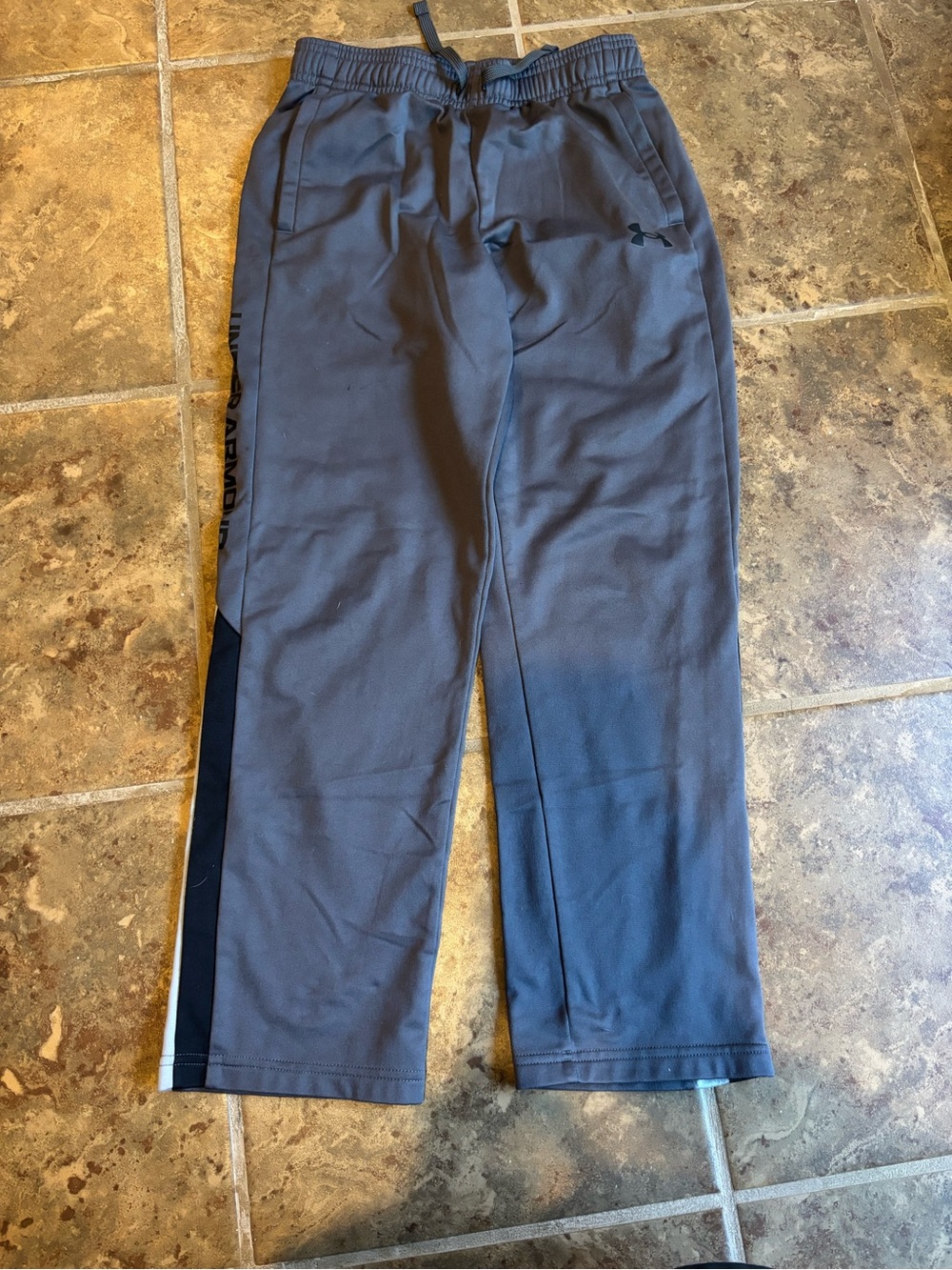 Under Armour Boy’s Gray and Black Training Joggers